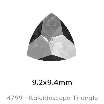 Buy Swarovski 4799 Kaleidoscope Triangle Fancy Stone Crystal Silver night unFoiled 9,2x9,4mm (2)