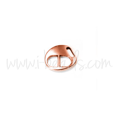 One piece buckle clasp rose gold plated 14x12mm (1)