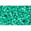 cc2104 - Toho beads 11/0 silver lined milky teal (10g)