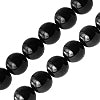 Black onyx round beads 10mm (1strand)