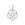 Beads wholesaler Stainless Steel Pendants, Round flower with jump ring, steel color, 13mm (1)