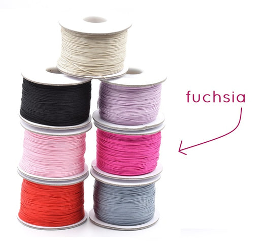 Satin cord FUCHSIA 0.5mm, 3m (1)