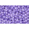 cc966 - Toho beads 11/0 crystal/ purple lined (10g)