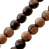 Buy Wooden tiger ebony round beads strand 10mm (1)