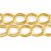 chain metal gold finish 8mm (1m)