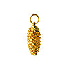 Buy Real pine cone pendant gold 24K 23mm (1)