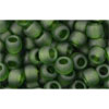 cc940f - Toho beads 6/0 transparent frosted olivine (10g)