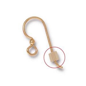 Earwire safety nut transparent 3mm (10)