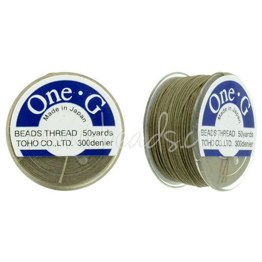 Buy Toho One-G bead thread Light Khaki 50 yards/45m (1)