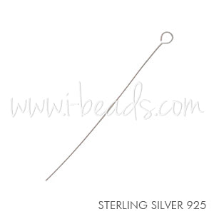 Eyepins sterling silver 0.5x50mm (5)