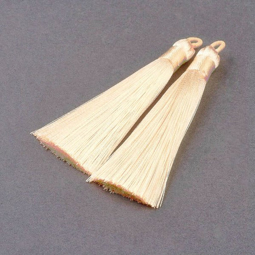 Buy Nylon tassel beige skin color (long) 85mm with nylon ring (1)