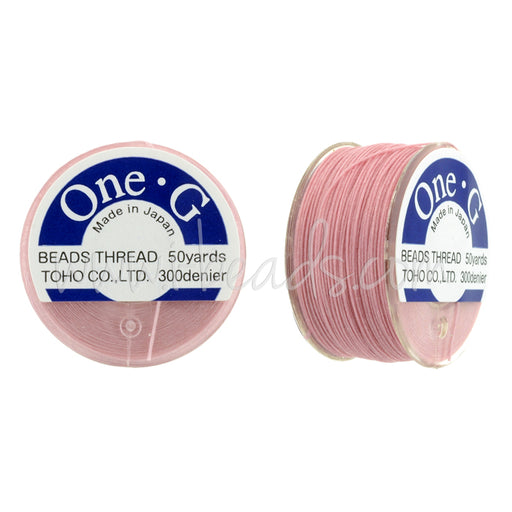 Buy Toho One-G bead thread Pink 50 yards/45m (1)