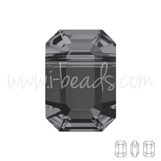 Buy Swarovski 5514 pendulum beads crystal silver night 8x5.5mm (2)