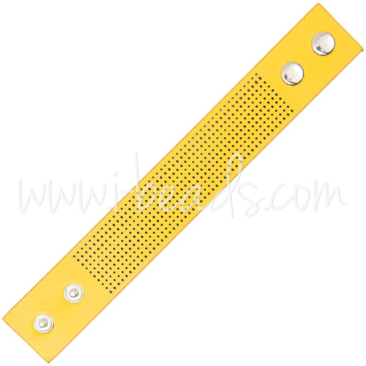 Stitchable bracelet 23x3cm yellow (1)