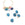 Beads wholesaler Charms Natural Jade DUCK GREEN colour beads 8mm + ring gold plated ( 2 beads)