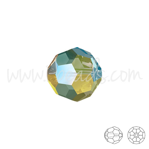 Buy Swarovski 5000 round beads crystal iridescent green 6mm (10)