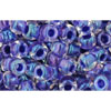 cc181 - Toho beads 6/0 rainbow crystal/tanzanite lined (10g)