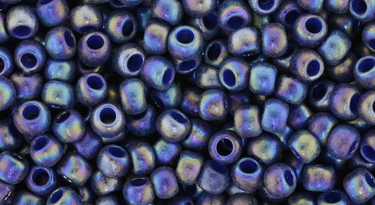 cc2637F - Toho beads 8/0 semi glazed rainbow Navy Blue (10g)