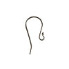 Fish hook earwire finding with ball sterling silver 10mm (2)