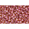 Cc960 - Toho beads 11/0 light topaz/ pink lined (10g)