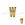 Beads Retail sales Letter bead W gold plated 7x6mm (1)