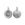 Beads wholesaler Letter charm C antique silver plated 11mm (1)