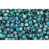 cc167bdf - Toho beads 11/0 transparent rainbow frosted teal (10g)