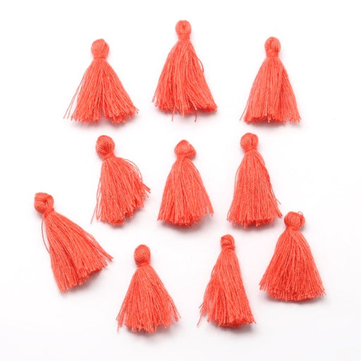 Cotton tassel 30mm LIGHT RED (2)