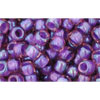 cc928 - Toho beads 6/0 rainbow rosaline/opaque purple lined (10g)