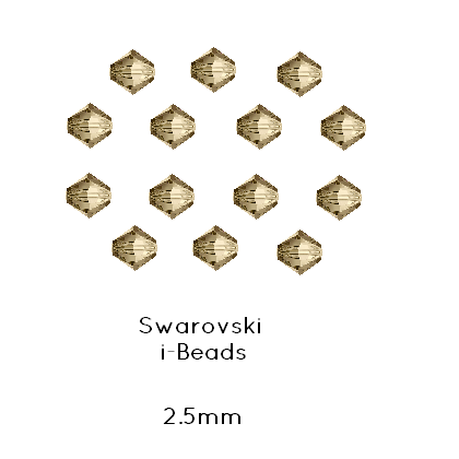 Buy Swarovski 5328 Xillion bead crystal GOLDEN SHADOW 2,5mm (x40)