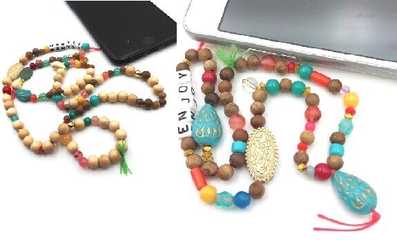 Word MERCI -5 letter beads 7mm (1 word)