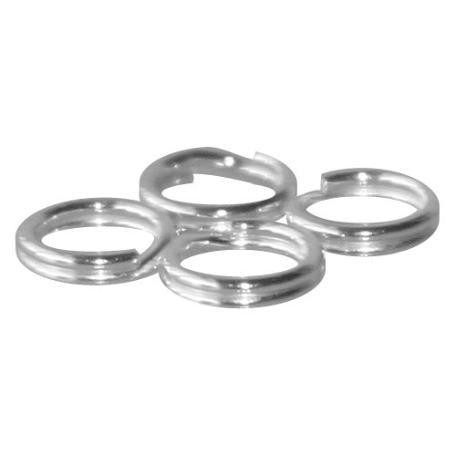 Split rings sterling silver 6mm (4)