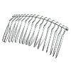 Buy Wire hair comb metal silver plated 65mm (1)