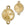 Beads wholesaler Link frame for Swarovski 1122 Rivoli 12mm gold (1)