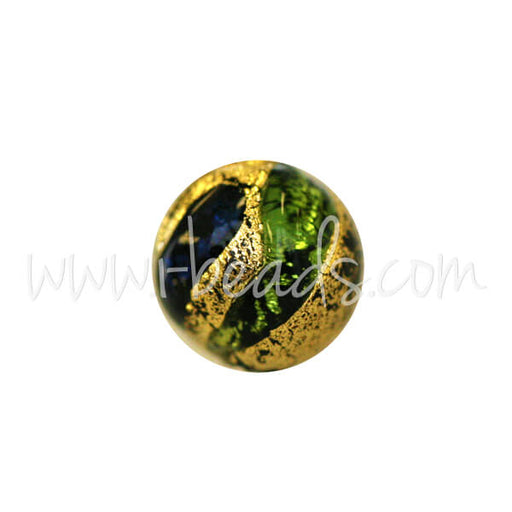Buy Murano bead round multicolour mix and gold 6mm (1)