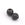 Beads wholesaler Zirconia round Bead Brass gun metal and black zircon 8x1.5mm (1)