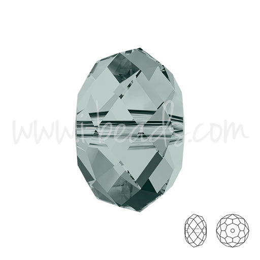 Buy 5040 Swarovski briolette beads black diamond 6mm (10)