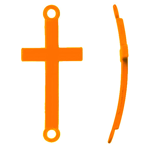 Buy Cross link colored coating neon orange 17x37mm (1)