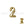 Beads Retail sales Letter bead number 2 gold plated 7x6mm (1)