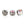 Beads wholesaler Swarovski chatons montées gun metal brushed SS29 - 6mm crystal AB (10)
