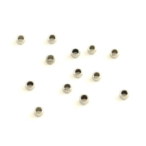 Buy Crimp beads Stainless Steel 2mm hole: 1mm (20)