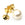 Beads wholesaler Stud earring cup for 8mm half drilled pearl metal gold plated (2)