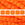 Beads Retail sales 2 holes CzechMates tile bead Neon Orange 6mm (50)