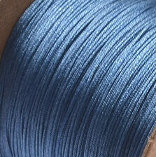 braided nylon cord - 0.5mm- steel blue - (sold by 4m)