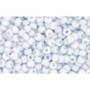 cc767 - Toho beads 11/0 opaque pastel frosted light grey (10g)