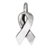 Buy Awareness ribbon charm metal antique silver plated 17mm (1)