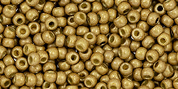Buy ccPF592F - Toho beads 11/0 round permafinish matte galvanized gold feece (10gr)