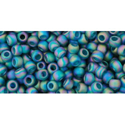 Buy cc167bdf - Toho beads 8/0 transparent rainbow frosted teal (10g)