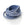 Beads wholesaler suede cord with silver rivets blue 3mm (1m)