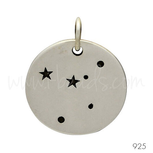 Sterling Silver zodiac constellation charm Cancer (1)